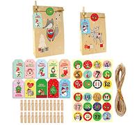 Haoyull Bolsa de regalo de dulces de Navidad con diseño de Navidad, cajas de papel reutilizables para manualidades, correa adhesiva, diseño de bolsa de utilería con bolsas de regalo de muñeco de nieve
