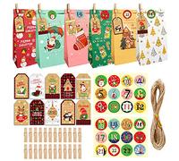 Haoyull Bolsa de regalo de dulces de Navidad con diseño de Navidad, cajas de papel reutilizables para manualidades, correa adhesiva, diseño de bolsa de utilería con bolsas de regalo de muñeco de nieve