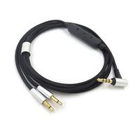 Haoyull Cable adaptador de repuesto de 3,5 mm a 2,5 mm para auriculares HD202 HD212 HE400i, cable adaptador de 3,5 a 2,5 mm