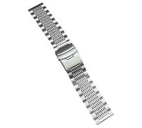 Haoyull Correa de reloj de acero inoxidable para correa de repuesto de liberación rápida de 20 mm/22 mm/24 mm, resistente al sudor