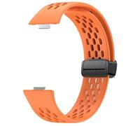 Haoyull Correa de silicona transpirable con cierre magnético y correa de reloj cómoda de liberación rápida para reloj Fit3