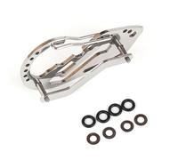 Haoyull Llavero de acero inoxidable con clip para llaves, llavero con mosquetón, organizador de llaves para profesionales y estudiantes