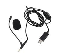 Haoyull Micrófono USB Lavalier USB de 2,5 mm, micrófono de solapa con clip, micrófono de condensador omnidireccional