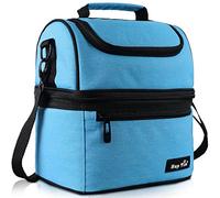 Hap Tim Bolsa de almuerzo aislada para niños y adultos, 8 L a prueba de fugas, loncheras perfectas para adultos, bolsas de almuerzo y bolsa térmica con correa ajustable para el hombro