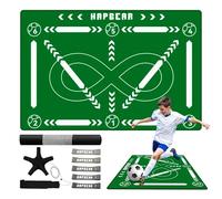 HAPBEAR Alfombrilla Entrenamiento Fútbol 90x60cmx5mm Ideal para el Entrenamiento de Agilidad, Coordinación y Dominio del Balón en Jóvenes, Superficie antideslizante que no se enrolla