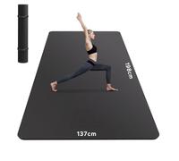 HAPBEAR Esterilla Yoga Grande, 183×116cm /198×137cm×6mm, Con Correas de Velcro y Bolsa de Transporte, Antideslizante Colchoneta Deporte Fitness, Yoga Mat en Casa para Mujeres y Hombres