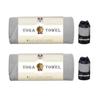 HAPBEAR Paquete de 2 Toalla de Yoga Antideslizante 183x62cm