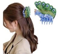 Hapdoo Pinzas para el pelo de pavo real, lindo pájaro animal pinza para el pelo para mujeres niñas, acetato marino accesorios para el cabello regalo