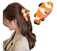 Hapdoo Pinzas para el pelo de pez payaso, lindo clip de pelo de animal para mujeres y niñas, accesorios para el cabello marino de acetato para regalo
