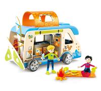 Hape Abenteuer-Van Wohnmobil mit Puppen und Zubehör, der Cam (Importación USA)