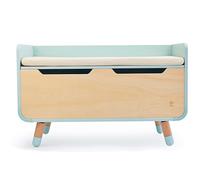 Hape Banco con espacio de almacenamiento - Baúl multifuncional para niños de madera con tapa extraíble y compartimento de almacenamiento, banco de almacenamiento para habitación infantil a partir de 3