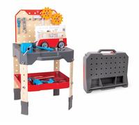 Hape Banco de Trabajo y Taller Mecánico | Juguete Educativo para Reparar Vehículos