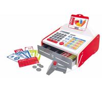 Hape Caja Registradora Beep 'n' Buy con Calculadora Solar, Monedas y Billetes para Niños de 3+