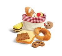 HaPe Juguete Cesta de Pan de Tela – Juego de alimentos de fieltro – A partir de 18 meses