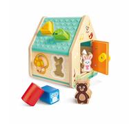 HaPe Juguete educativo de madera - Clasificador de Formas Casa de Criaturas, a partir de 12 meses