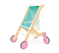 Hape Cochecito de Madera Sweet Walks para muñecas, Carrito para muñecas y Peluches, para niños a Partir de 24 Meses