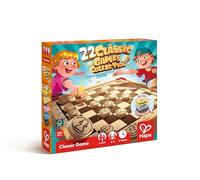 Hape Colección 22 Juegos Clásicos de Mesa para Familia y Viaje, Ajedrez, Ludo, Tres en Raya, Caja Portátil