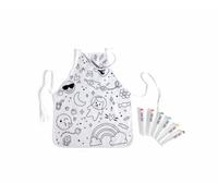 Hape Delantal para Colorear - Diseña, Colorea y CREA tu Propia Obra Maestra Reutilizable