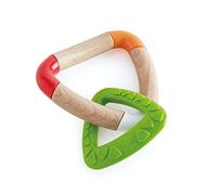 Hape E0018 Double Triangle Baby Teether - BPA- Silicone