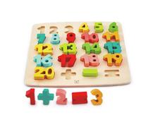 Hape E1550 Chunky Number Puzzle, Multi-Colour, 5'' x 2''