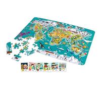 Hape E1626 2-in-1 World Tour Atlas Wooden Puzzle and Boardgame