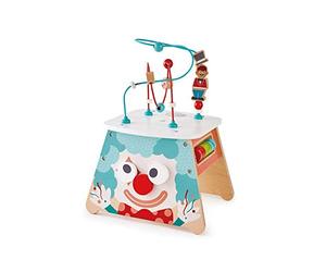 Hape E1813 Light-Up Circus Activity Cube - Multi-Sided Wooden Activity Toy