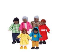 Hape E3501 Happy Family - African American - Wooden Dolls Hous (Importación USA)