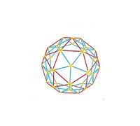 Hape E5564 Flexistix Geodesic Structures Construction Set Made From Bamboo - Building Toys