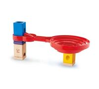 Hape E6026 Double-Sided Spiral Twist, Wood Marble Racetrack Set Puzzle Maze Toddler Toy for Kids, Colourful