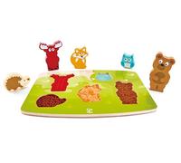Hape International- Puzle Animales Del Bosque Y Texturas, Multicolor (E1621) , color/modelo surtido