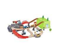 Hape- Juego de Bloques de Tren de Ciudad (Toynamics E3764)