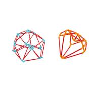 Hape Juego de Construcción Flexistick HAPE - Gran Variedad de Formas y Estructuras