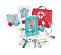 Hape – Juego de madera para niños – Kit de doctor con instrumentos interactivos