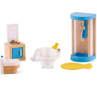 Hape Madera Casa de Muñecas Familia Baño Set 04498