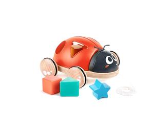 Hape Mariquita Clasificadora de Formas, Juguete de Arrastre
