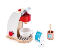 Hape Cafetera de juguete Mi Primera Cafetera, set de madera para niños 2+ con accesorios realistas