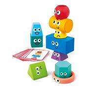 Hape Montessori Stacking Stones Colourful Educational Toy, Wooden Motor Skills T