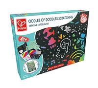 Hape Montones de Garabatos Rascando - Juego de Rayado Creativo con Plantillas