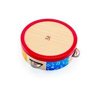 Hape Pandereta - Pandereta de madera para Niños y Niñas, Instrumento Musical para a Partir de 12 Meses
