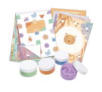 Juego de pintura de dedos Hape con cuatro pinturas de dedos