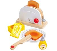 Hape Pop-Up Toaster Set , Kitchen Pretend Play Toy Set with Breakfast Accessories for Kids