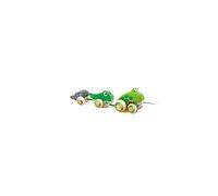 Hape Pull Along Frog Family with Anti-Rollover Wheels, Toddler Push and Pull Toys