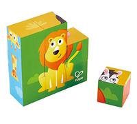 Hape Puzle de Bloques de Animales de la Selva | Puzzle de Madera para Niños | Juguete Educativo con Animales y Piezas de Agarre Fácil | Desde 12 Meses+