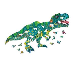 Hape- Puzzle de Suelo Brillante de Dinosaurios - 200 pzs