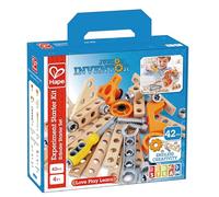 Hape Set de Construcción Junior | Kit de 42 Piezas para Pequeños Inventores | Compatible con Otros Sets