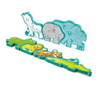 Hape- Tiere E1627-Puzzle de Madera para niños a Partir de 3 años, Multicolor (E1627)