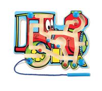 Hape Wooden Mage Maze Puzzle Choo Choo Pistas | Rompecabezas de aprendizaje y desarrollo con varita magntica para nios pequeos