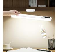 Hapfish Luz LED con Sensor de Movimiento Sin Cable, Lampara LED Pared USB Recargable Magnetica Inalambrica, Luces Escritorio Bateria con Mando, Barra Flexo Pilas para Armario Espejo Cocina Baño