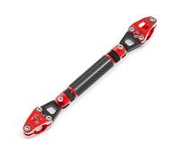 Hapihom Barra de equilibrio para motocicleta, universal, 22 mm, aleación de aluminio, longitud ajustable, extensor de palanca, color rojo