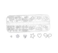 HAPINARY 1 Caja de Perlas Estereoscópicas para Decoración de Uñas, Accesorios Creativos y Fáciles de Usar, Tamaño 12.8X5X1 CM, Ideales para Citas y Compras